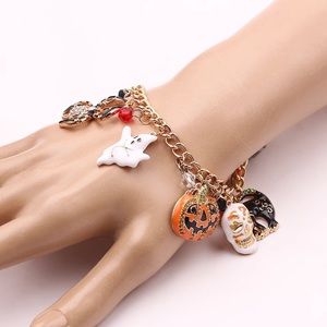 Halloween Autumn Fall Pumpkin Charm Bracelet. 🎃